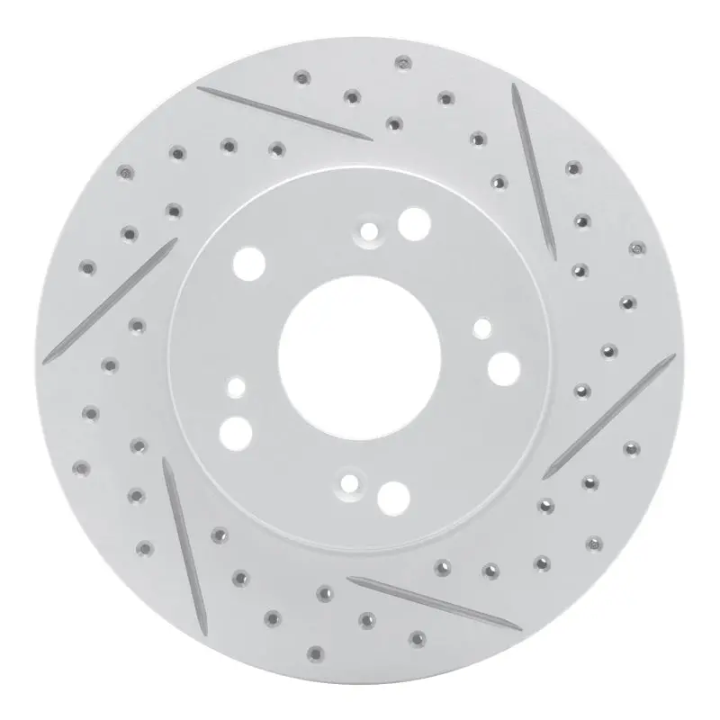 R1 02-15 Acura Rsx Front Right Drilled & Slotted Geo-Carbon Rotor 1