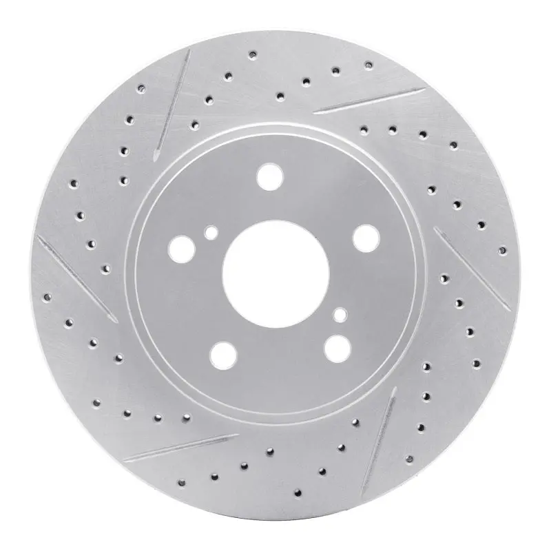 R1 02-15 Lexus Is250 Front Left Drilled & Slotted Geo-Carbon Rotor 1