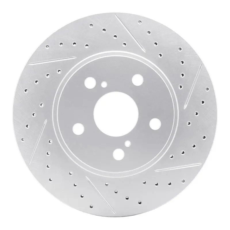 R1 02-15 Lexus Is250 Front Right Drilled & Slotted Geo-Carbon Rotor 1