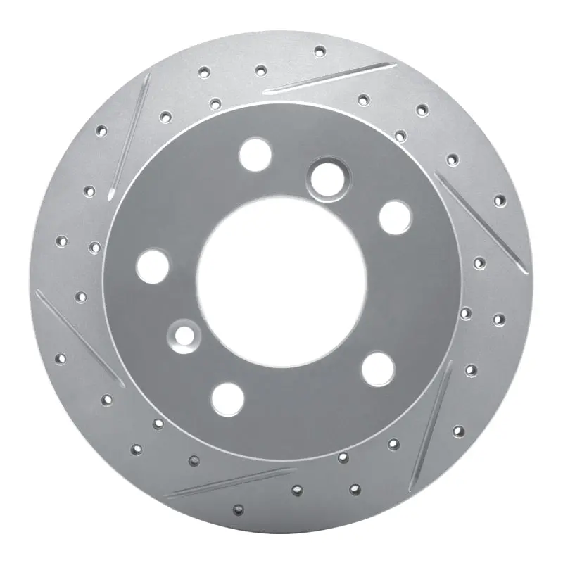 R1 02-18 Dodge Sprinter 3500 Rear Left Drilled & Slotted Geo-Carbon Rotor 1