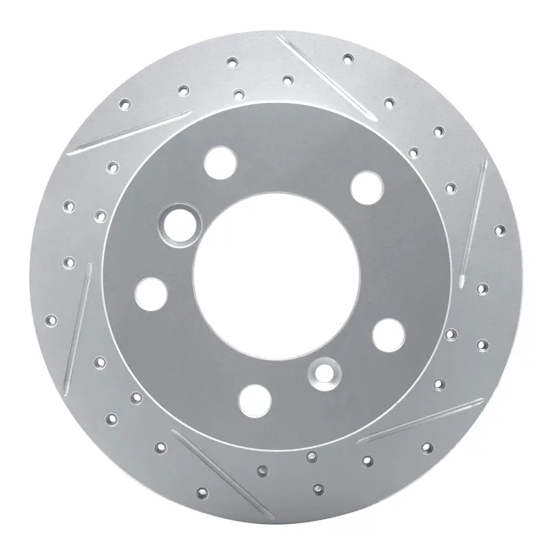 R1 02-18 Dodge Sprinter 3500 Rear Right Drilled & Slotted Geo-Carbon Rotor 1