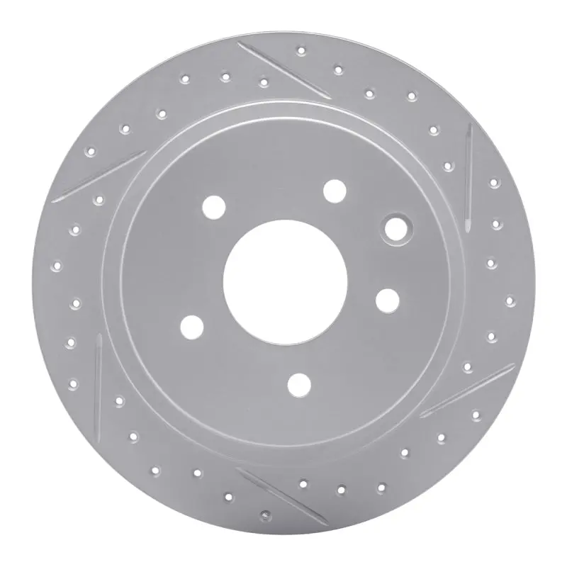 R1 02-25 Nissan Altima Rear Right Drilled & Slotted Geo-Carbon Rotor 1
