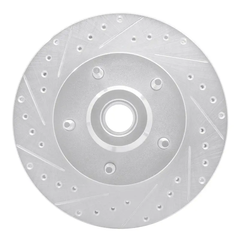 R1 03-03 Dodge Ram 1500 Van Front Left Drilled & Slotted Silver Brake Rotor 1