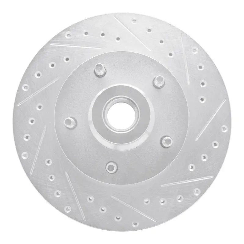 R1 03-03 Dodge Ram 1500 Van Front Right Drilled & Slotted Silver Brake Rotor 1