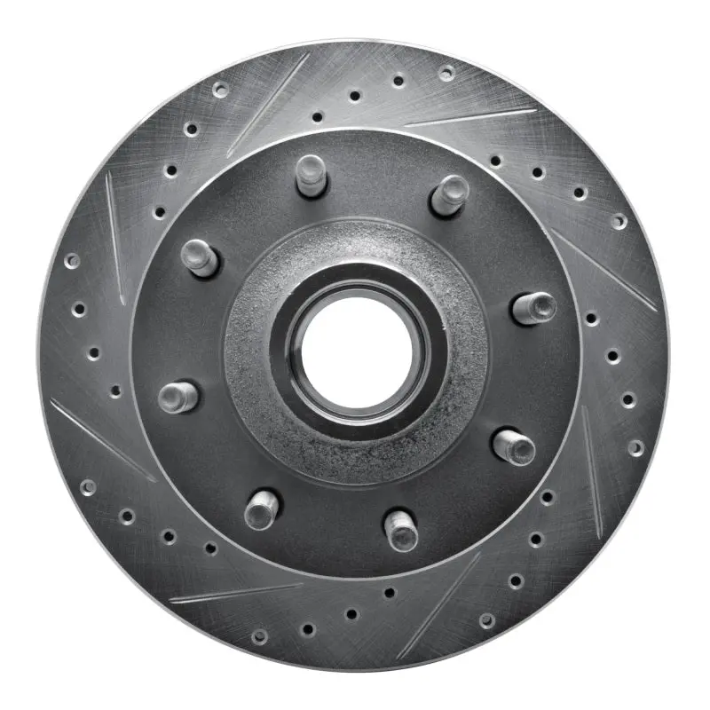 R1 03-05 Ford F-250 2Wd (Super Duty) Front Left Drilled & Slotted Silver Brake Rotor 1