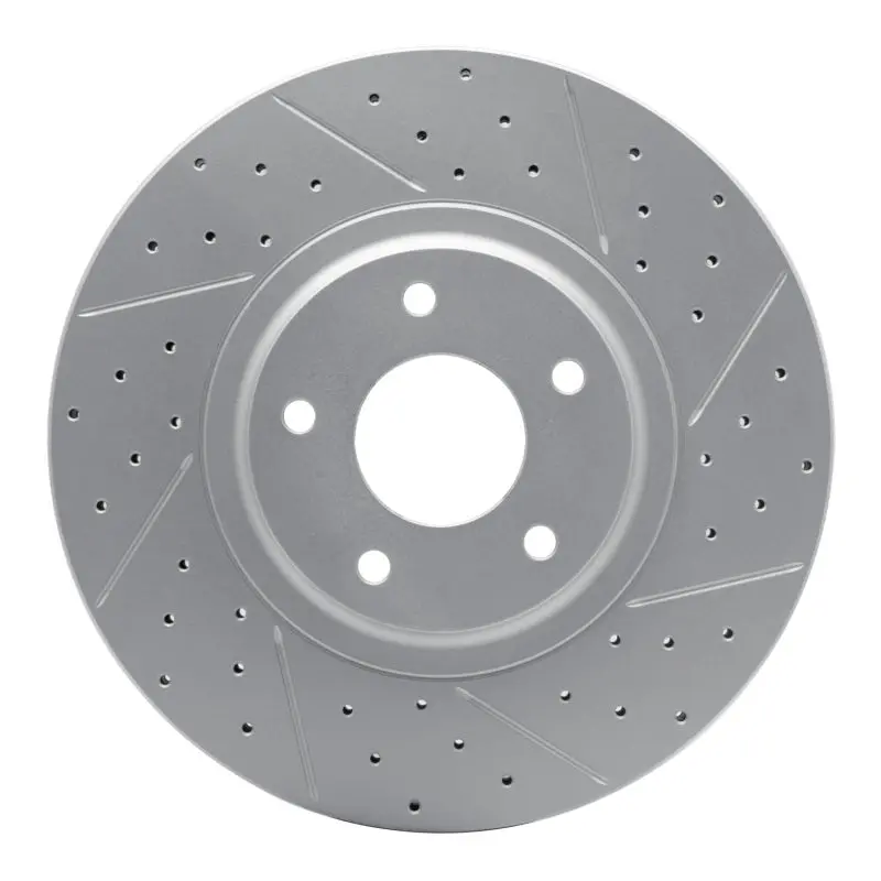 R1 03-05 Nissan Murano Front Right Drilled & Slotted Geo-Carbon Rotor 1