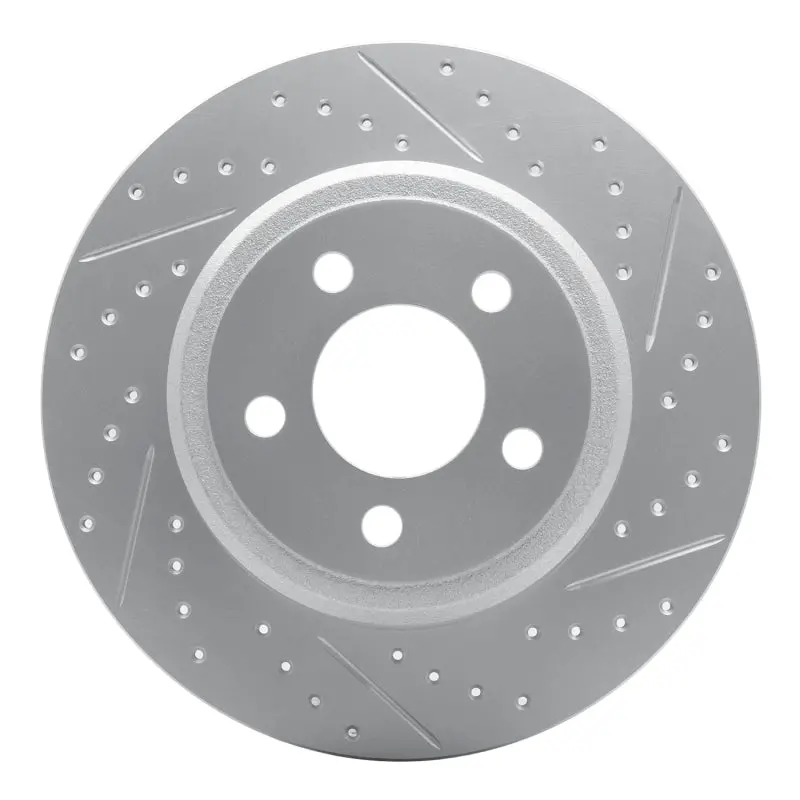 R1 03-06 Bmw Z4 Rear Right Drilled & Slotted Geo-Carbon Rotor 1