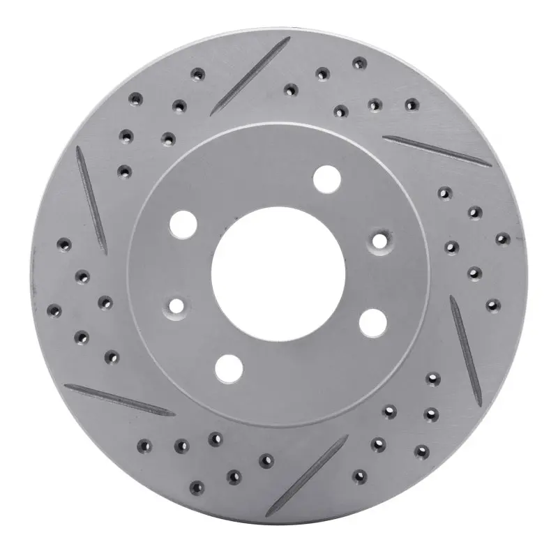 R1 03-06 Dodge Verna (Mexico) Front Left Drilled & Slotted Geo-Carbon Rotor 1