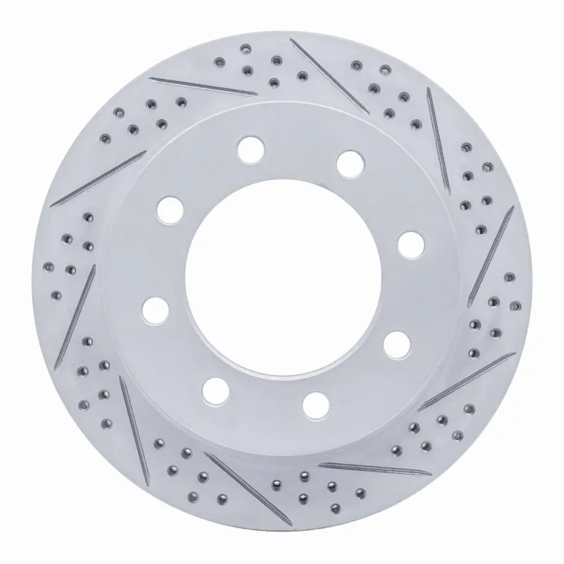 R1 03-08 Dodge Ram 1500 Pickup Rear Right Drilled & Slotted Geo-Carbon Rotor 1
