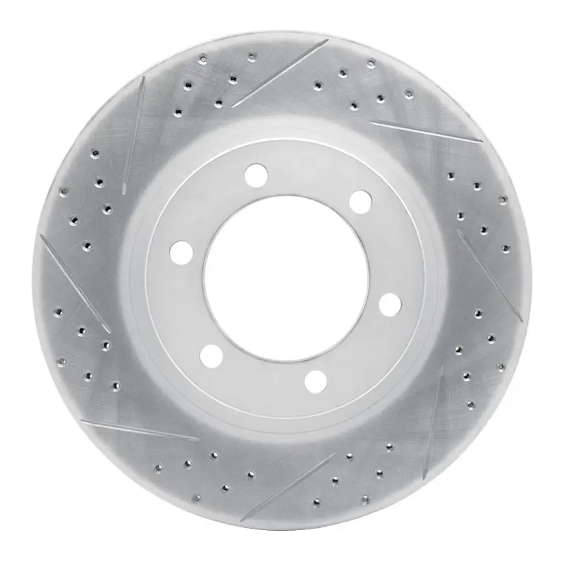 R1 03-09 Lexus Gx470 Front Left Drilled & Slotted Geo-Carbon Rotor 1