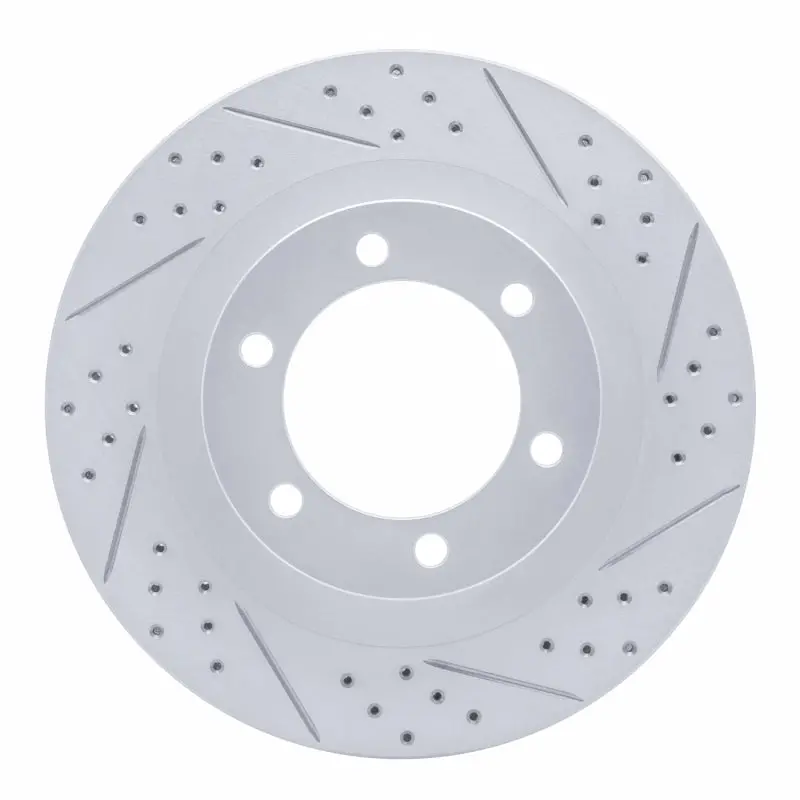 R1 03-09 Lexus Gx470 Front Right Drilled & Slotted Geo-Carbon Rotor 1