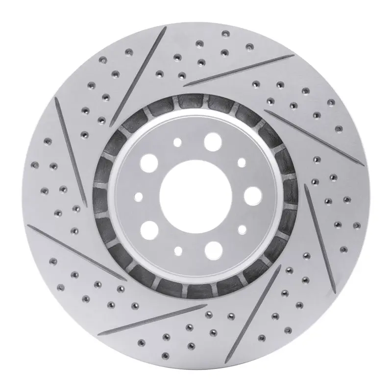 R1 03-09 Volvo Xc90 Front Left Drilled & Slotted Geo-Carbon Rotor 1
