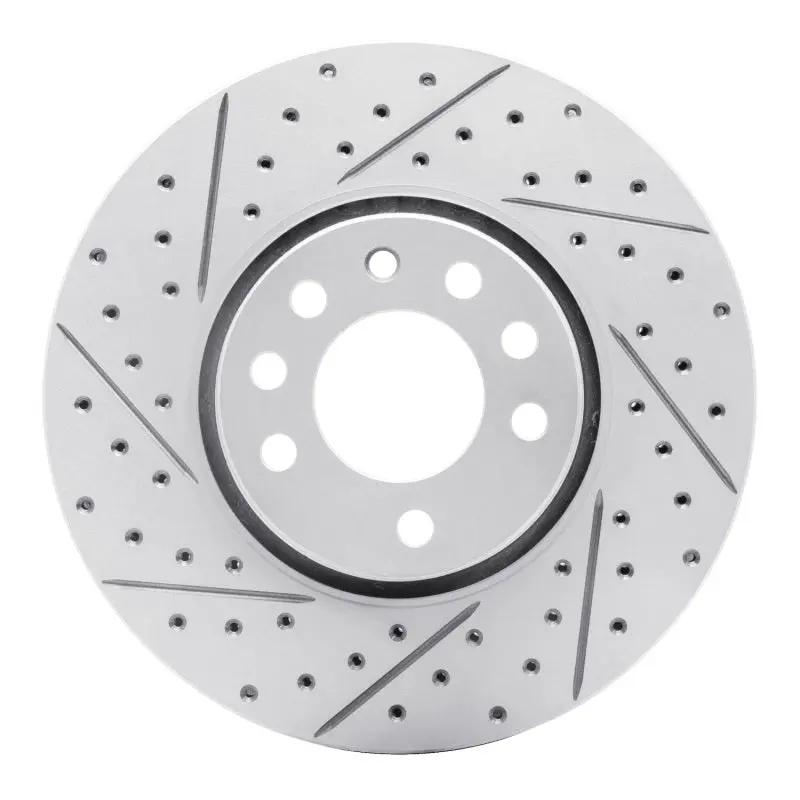 R1 03-11 Cadillac Bls (Mexico) Front Left Drilled & Slotted Geo-Carbon Rotor 1