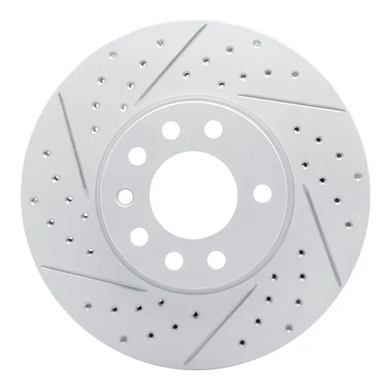 R1 03-11 Cadillac Bls (Mexico) Front Left Drilled & Slotted Geo-Carbon Rotor 1