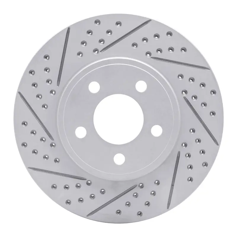 R1 03-11 Ford Crown Victoria Front Left Drilled & Slotted Geo-Carbon Rotor 1