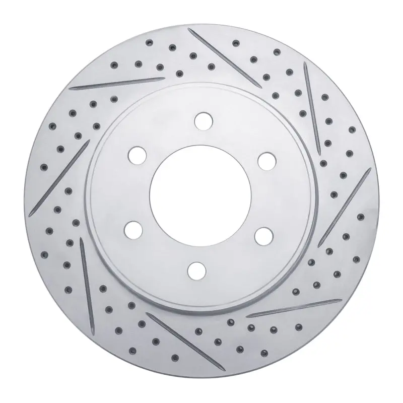 R1 04-08 Ford F-150 4Wd Front Right Drilled & Slotted Geo-Carbon Rotor 1