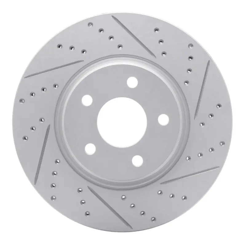 R1 04-12 Chevrolet Cobalt Front Right Drilled & Slotted Geo-Carbon Rotor 1