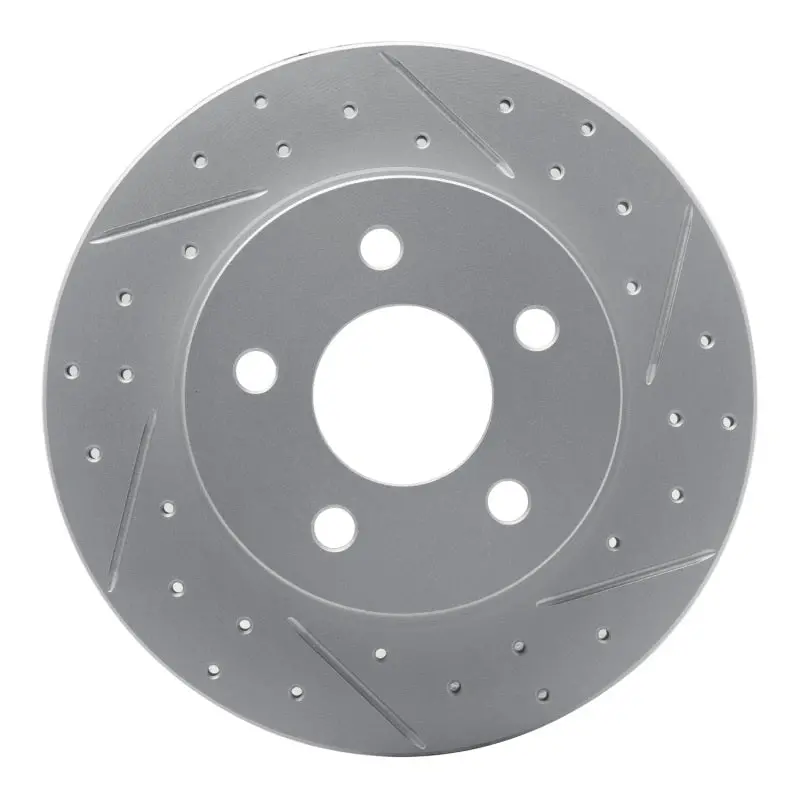 R1 04-12 Chevrolet Cobalt Rear Right Drilled & Slotted Geo-Carbon Rotor 1