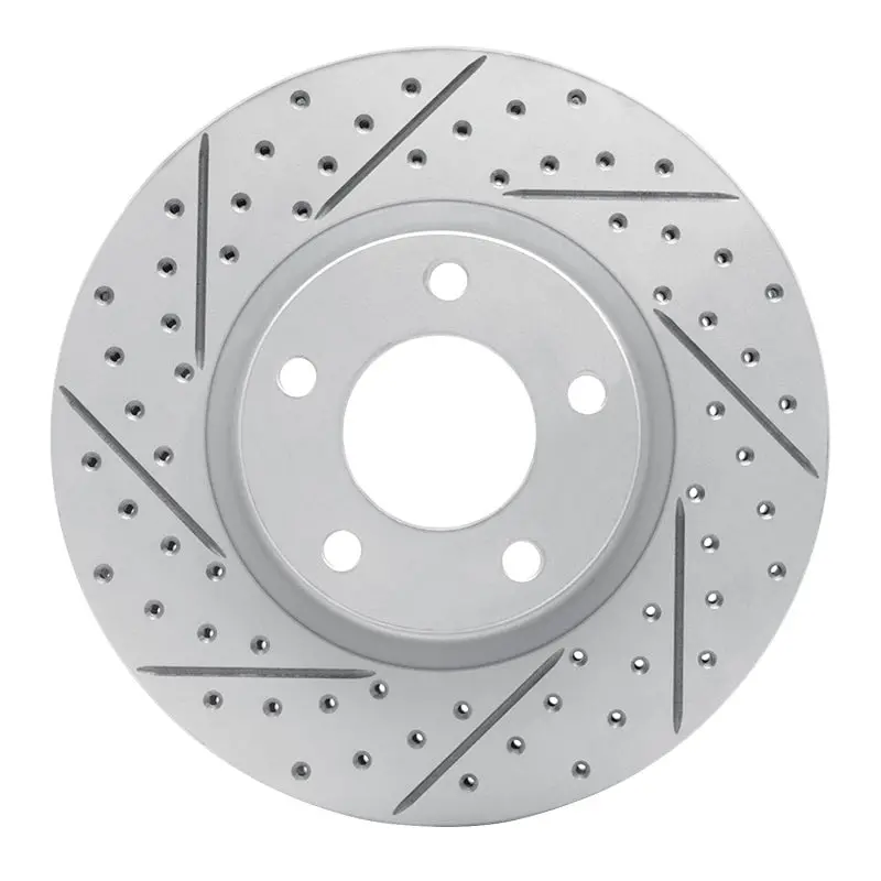 R1 04-15 Mazda 3 Front Left Drilled & Slotted Geo-Carbon Rotor 1