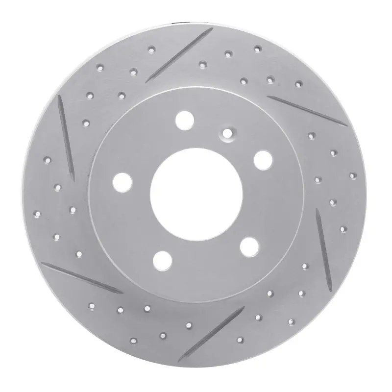 R1 04-16 Buick Lacrosse Rear Left Drilled & Slotted Geo-Carbon Rotor 1