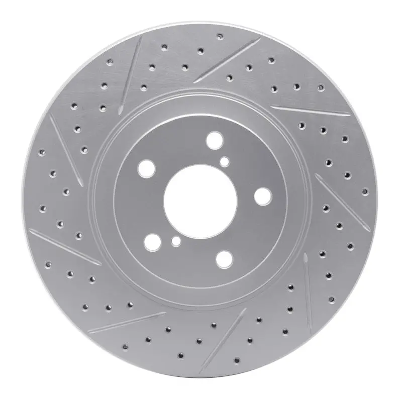R1 04-25 Scion Fr-S Front Right Drilled & Slotted Geo-Carbon Rotor 1