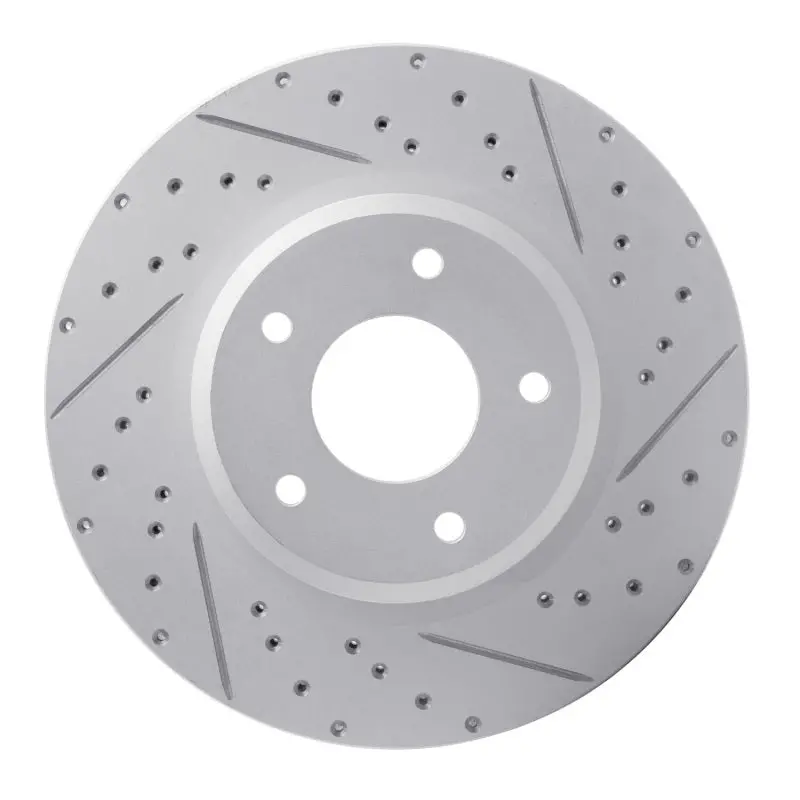 R1 05-06 Pontiac Gto Front Left Drilled & Slotted Geo-Carbon Rotor 1