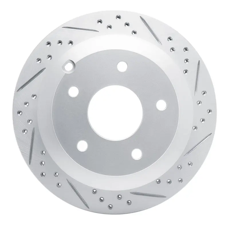 R1 05-06 Pontiac Gto Rear Right Drilled & Slotted Geo-Carbon Rotor 1
