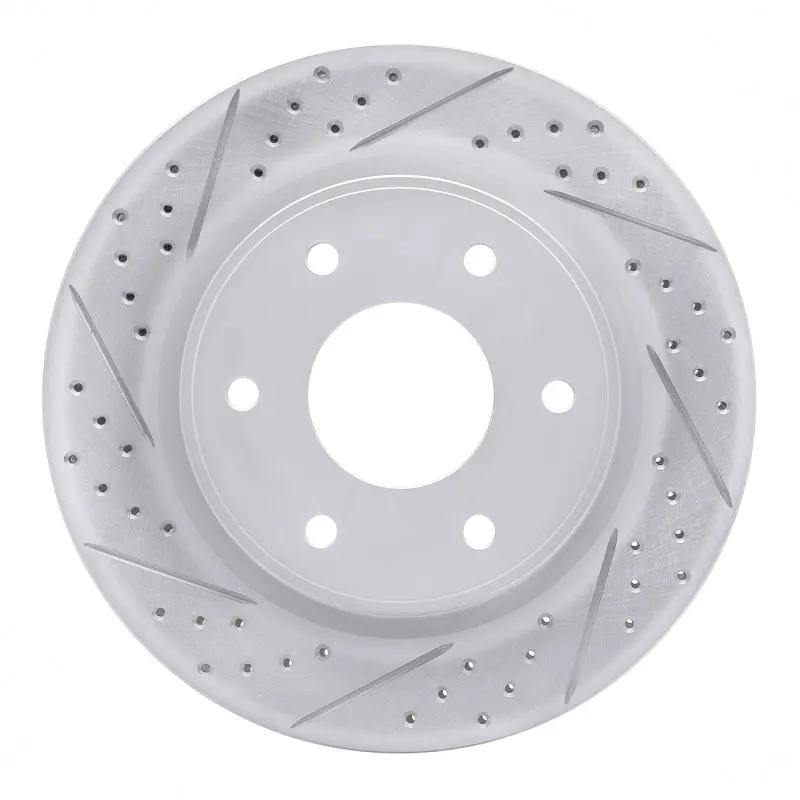 R1 05-07 Infiniti Qx56 Front Left Drilled & Slotted Geo-Carbon Rotor 1