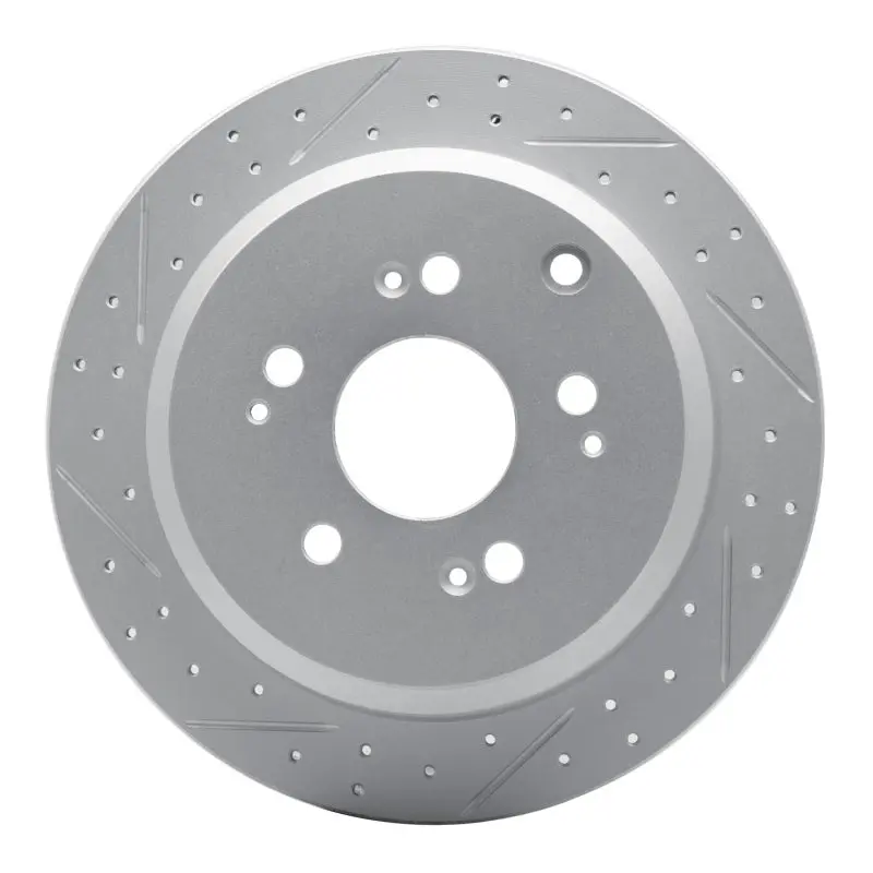 R1 05-10 Honda Odyssey Rear Left Drilled & Slotted Geo-Carbon Rotor 1