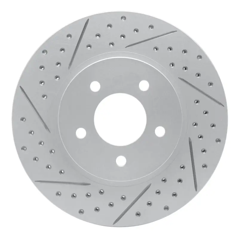 R1 05-12 Ford Escape Front Left Drilled & Slotted Geo-Carbon Rotor 1