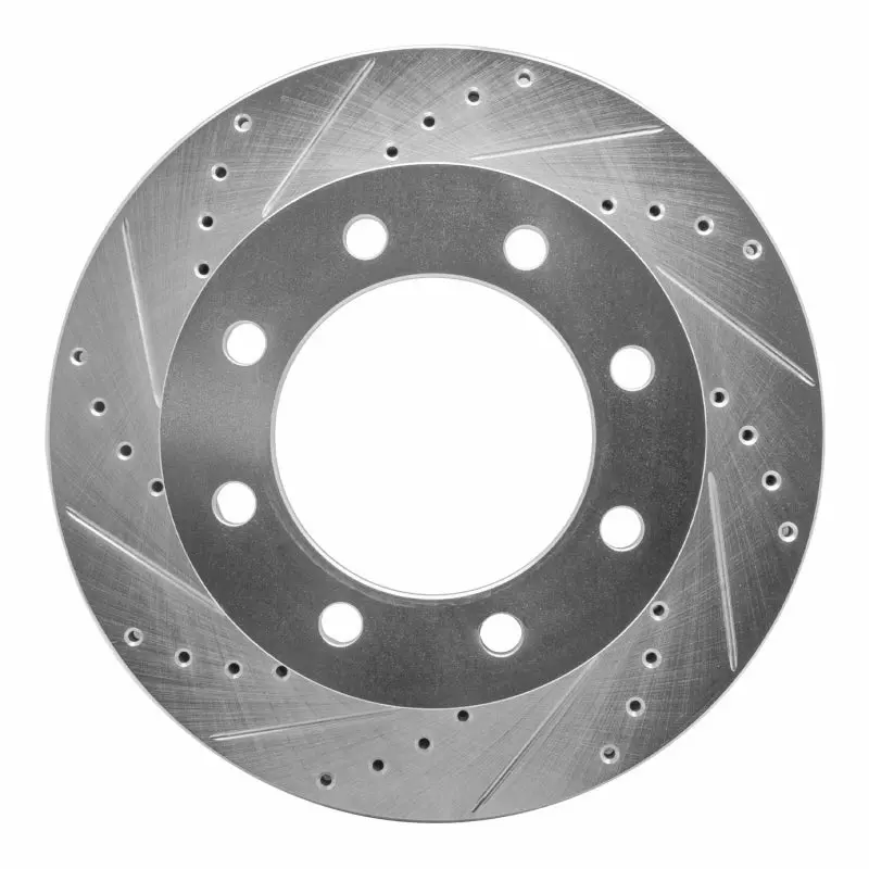 R1 05-12 Ford F-250 4Wd (Super Duty) Front Left Drilled & Slotted Silver Brake Rotor 1