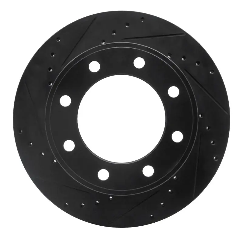 R1 05-12 Ford F-250 4Wd (Super Duty) Rear Left Drilled & Slotted Black Brake Rotor 1