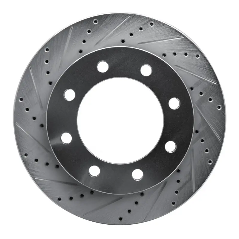 R1 05-12 Ford F-350 Super Duty 4Wd Front Left Drilled & Slotted Silver Brake Rotor 1