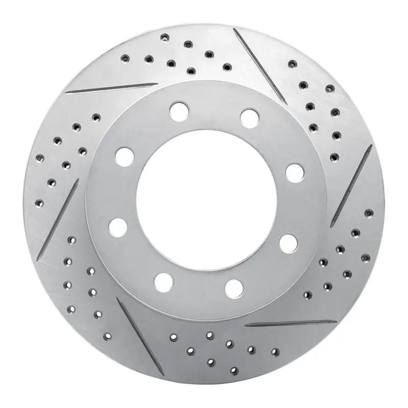 R1 05-12 Ford F-350 Super Duty 4Wd Front Right Drilled & Slotted Geo-Carbon Rotor 1