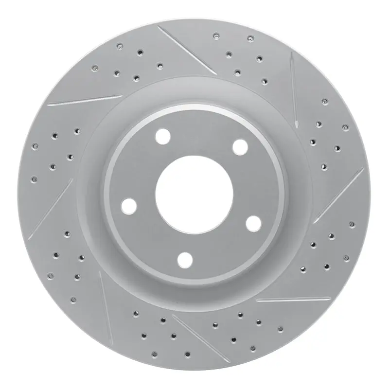 R1 05-13 Cadillac Xlr Front Right Drilled & Slotted Geo-Carbon Rotor 1
