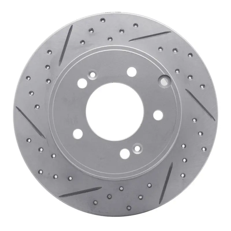 R1 05-20 Hyundai Tucson Rear Right Drilled & Slotted Geo-Carbon Rotor 1