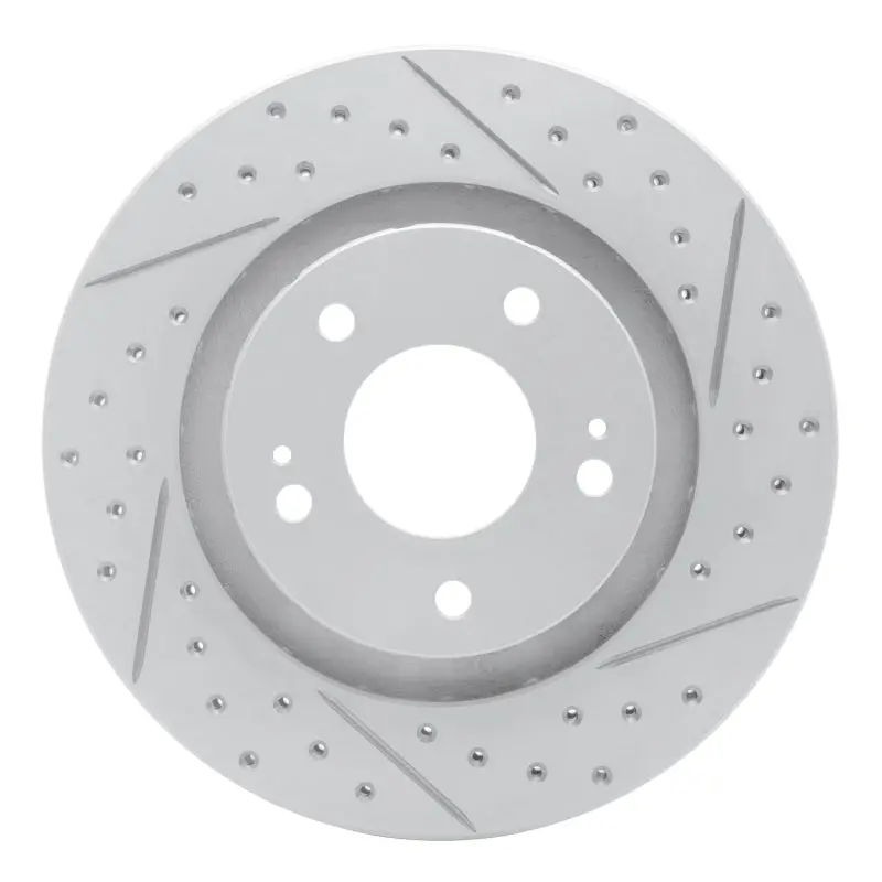 R1 05-22 Mitsubishi Outlander Front Right Drilled & Slotted Geo-Carbon Rotor 1