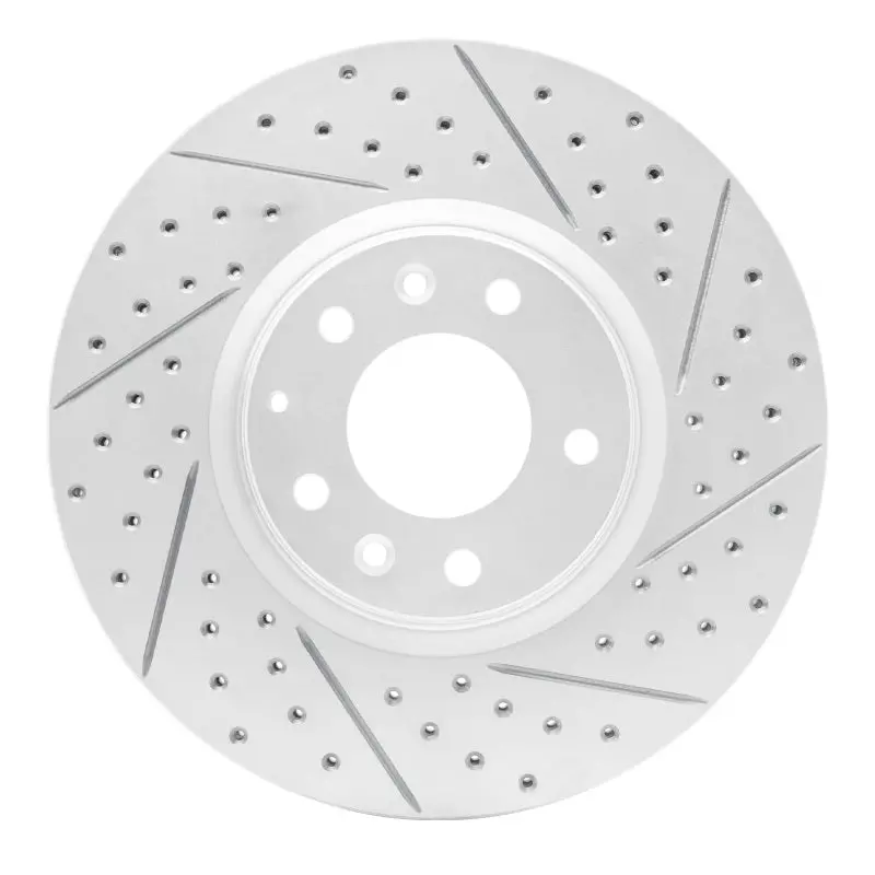 R1 06-07 Mazda 6 Front Right Drilled & Slotted Geo-Carbon Rotor 1