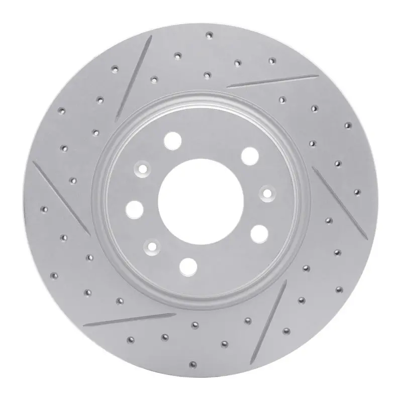 R1 06-10 Pontiac Solstice Front Left Drilled & Slotted Geo-Carbon Rotor 1