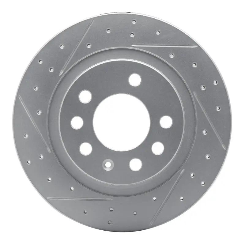 R1 06-10 Pontiac Solstice Rear Left Drilled & Slotted Geo-Carbon Rotor 1