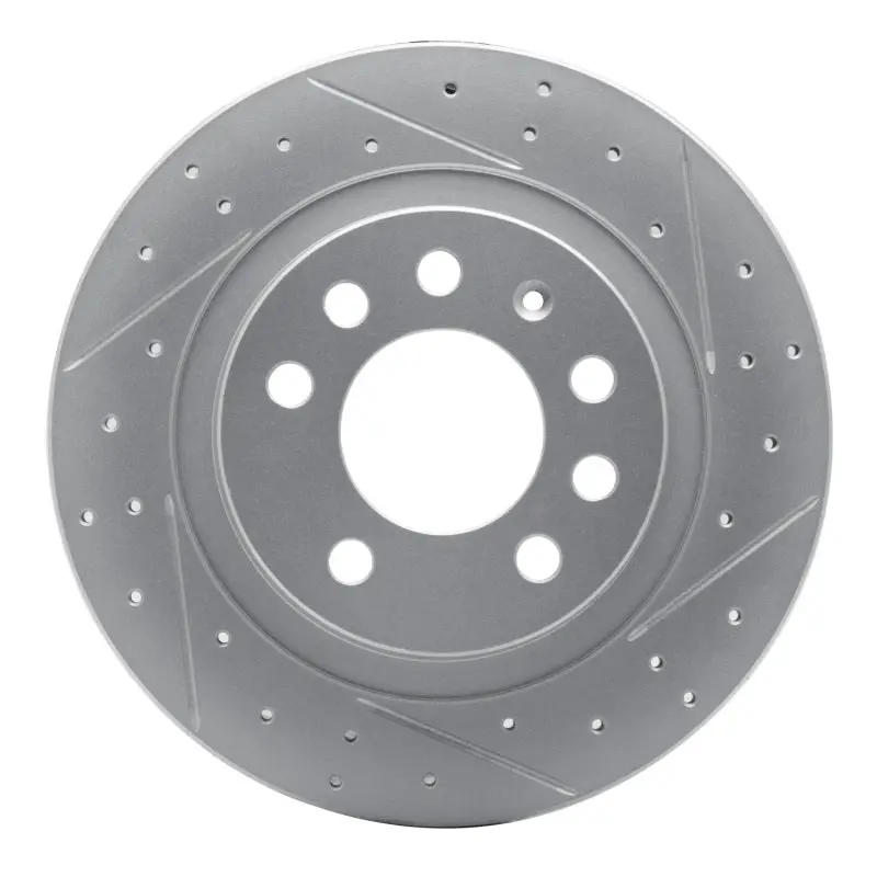 R1 06-10 Pontiac Solstice Rear Right Drilled & Slotted Geo-Carbon Rotor 1