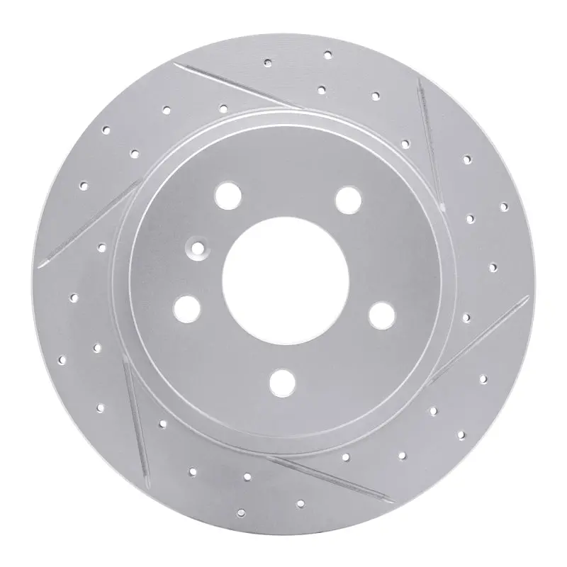 R1 06-11 Buick Lucerne Rear Right Drilled & Slotted Geo-Carbon Rotor 1