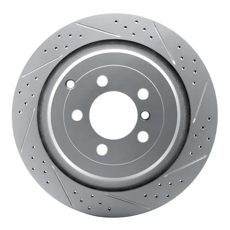 R1 06-12 Land Rover Range Rover Rear Right Drilled & Slotted Geo-Carbon Rotor 1