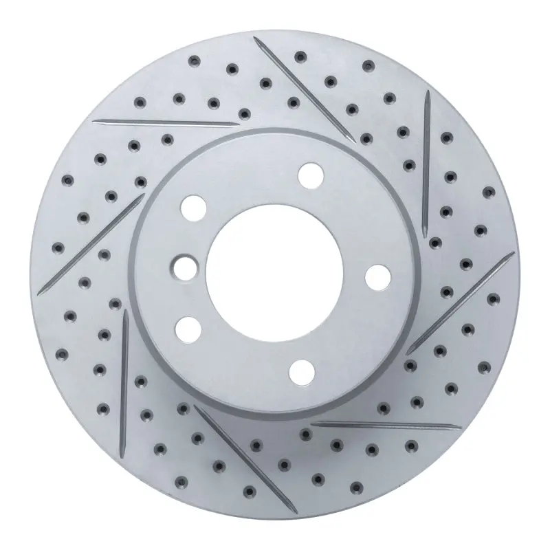 R1 06-13 Bmw 325I (Mexico) Front Right Drilled & Slotted Geo-Carbon Rotor 1