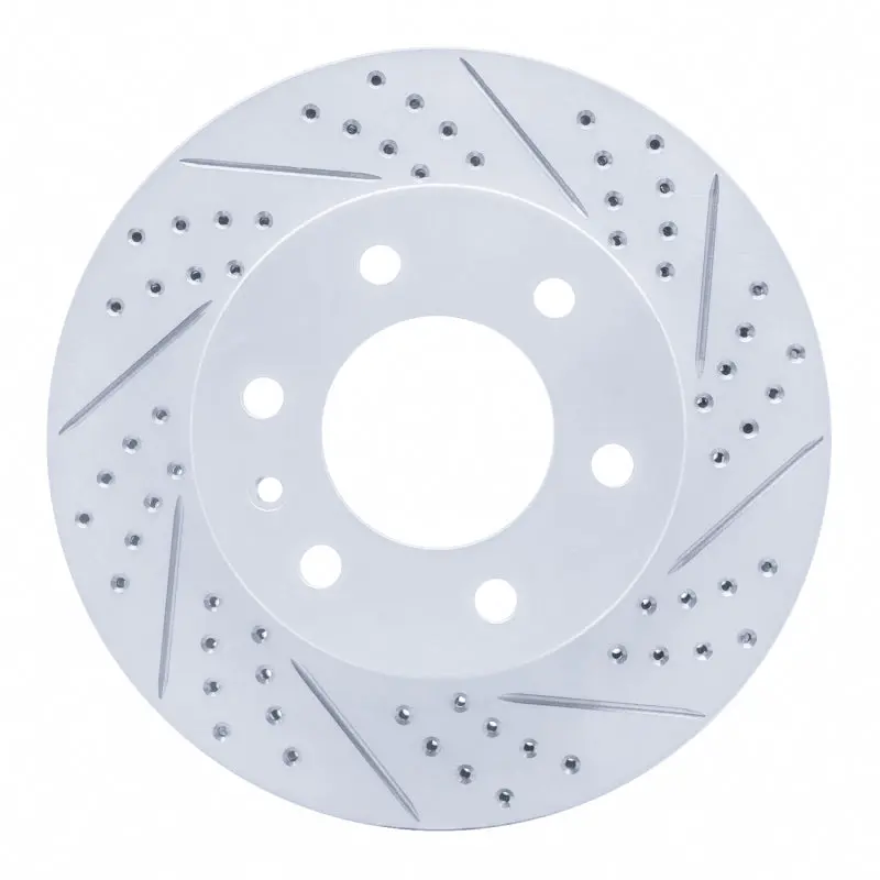 R1 06-25 American Coach Patriot Front Right Drilled & Slotted Geo-Carbon Rotor 1