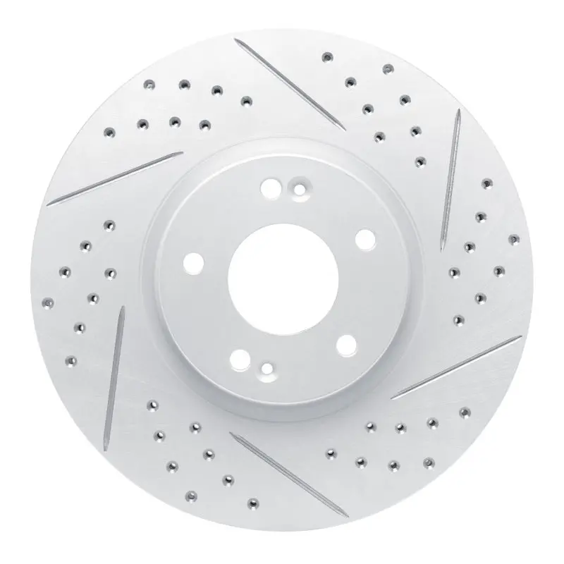 R1 07-12 Hyundai Veracruz Front Right Drilled & Slotted Geo-Carbon Rotor 1