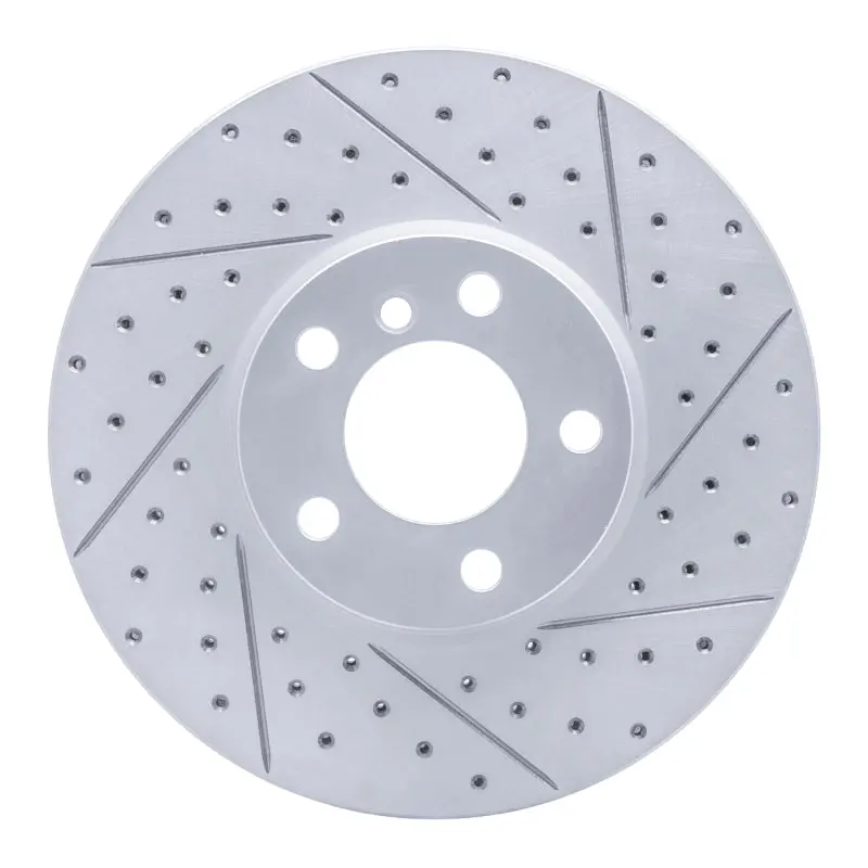 R1 07-19 Bmw X6 Front Right Drilled & Slotted Geo-Carbon Rotor 1