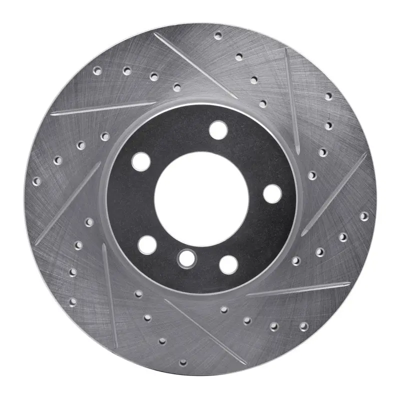 R1 07-21 Bmw 228I Front Right Drilled & Slotted Silver Brake Rotor 1