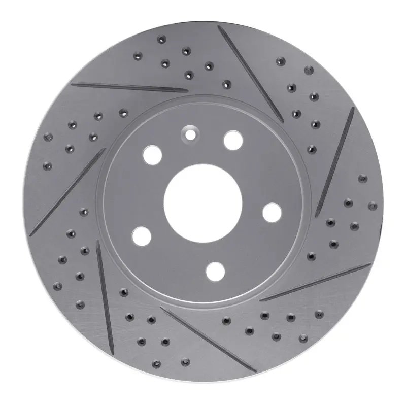 R1 08-14 Cadillac Cts Front Right Drilled & Slotted Geo-Carbon Rotor 1