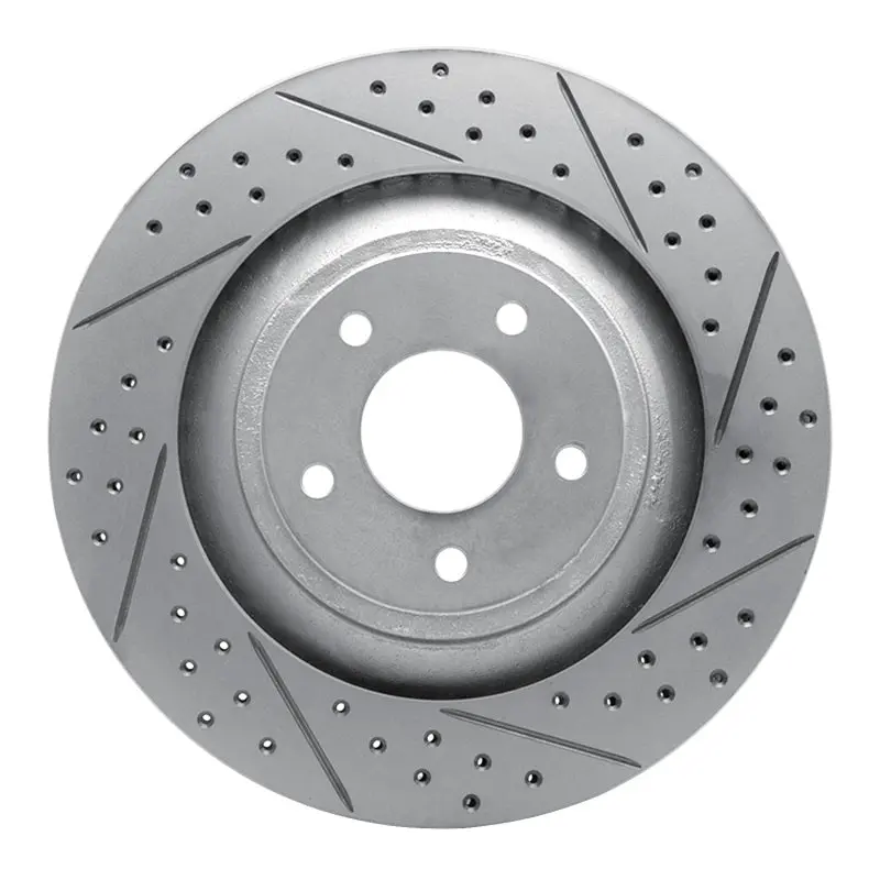 R1 08-14 Chrysler 200 Front Right Drilled & Slotted Geo-Carbon Rotor 1